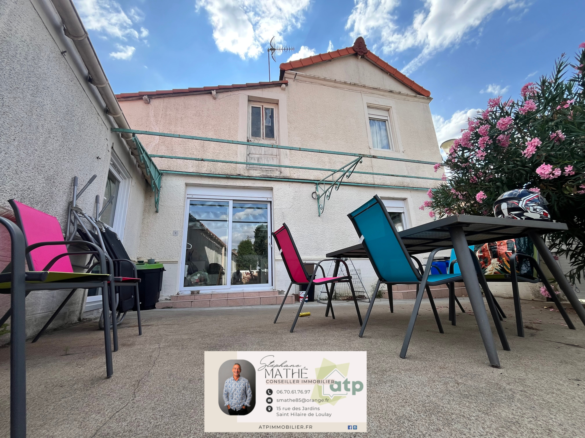 Maison de bourg, 3 ch dont une suite parentale + bureau + SD